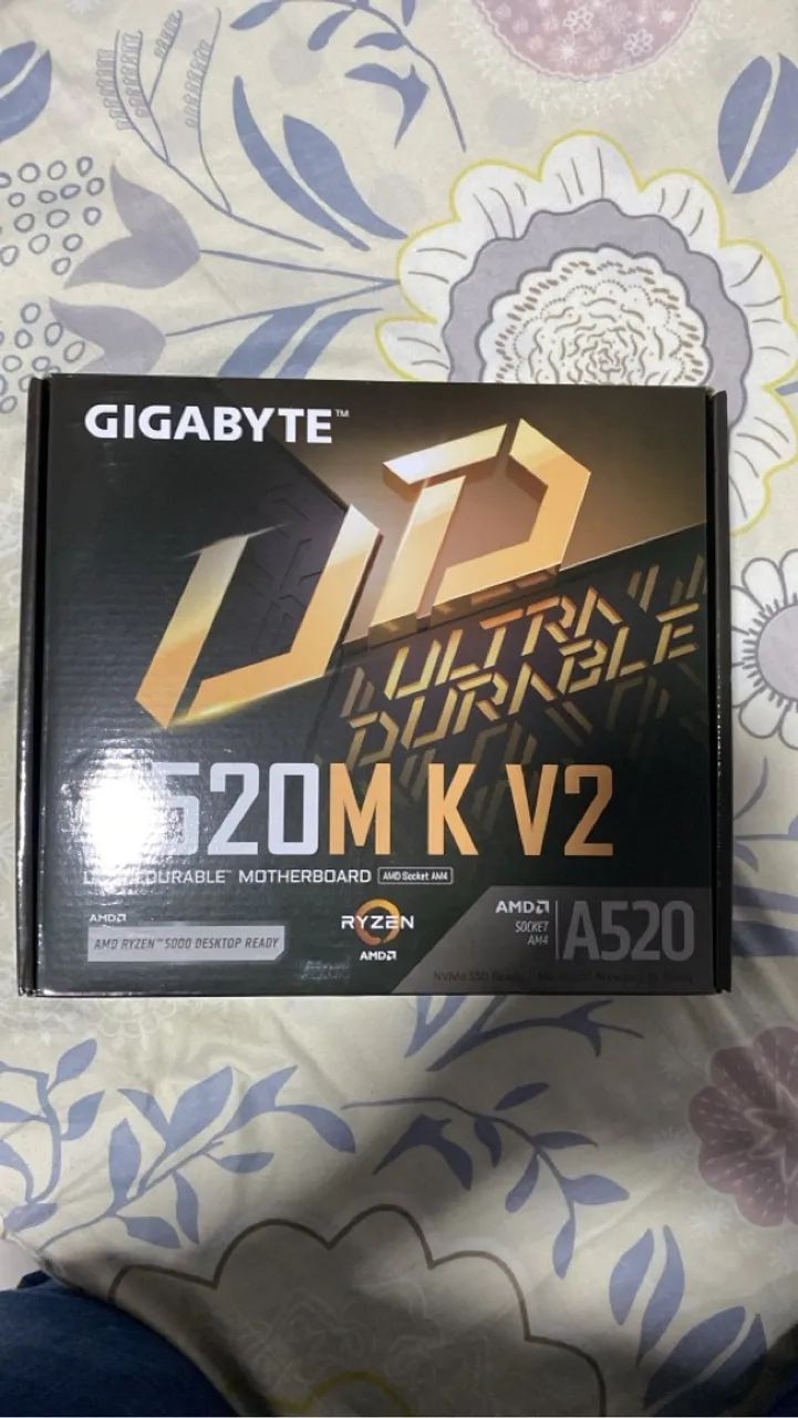 placa mae a520m kv2 com garantia nunca usada