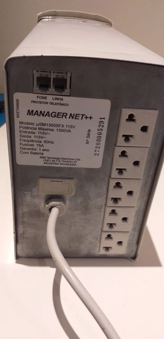 Nobreak Sms Manager Net (usm1300sfx) Defeito Placa (Usado) - Foto 3