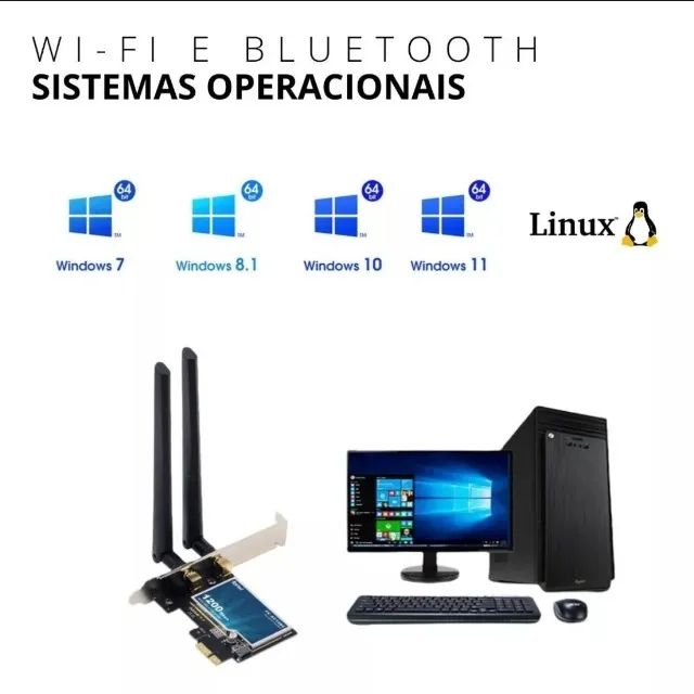 Fenvi Placa Wifi 1200mbps 2.4/5ghz Com Bluetooth 4.0 - Foto 5