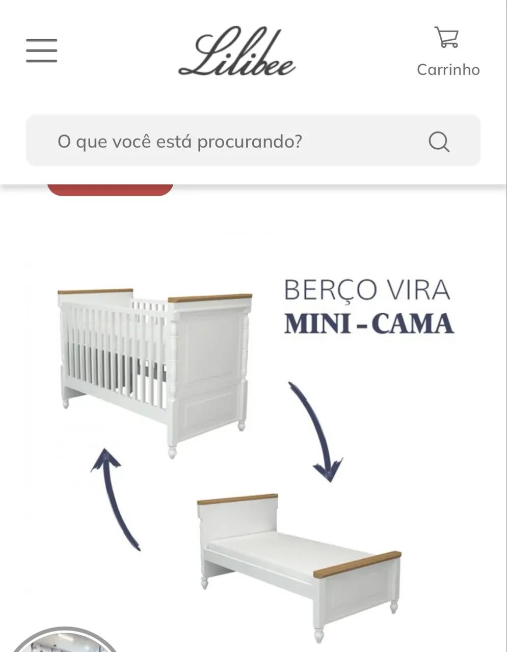 Berço + mini cama