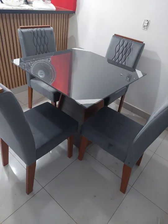 Mesa de Jantar Moderna para 4 Pessoas - Foto 6