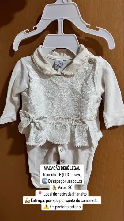 Roupas bebê menina (0-3 meses) - Foto 3