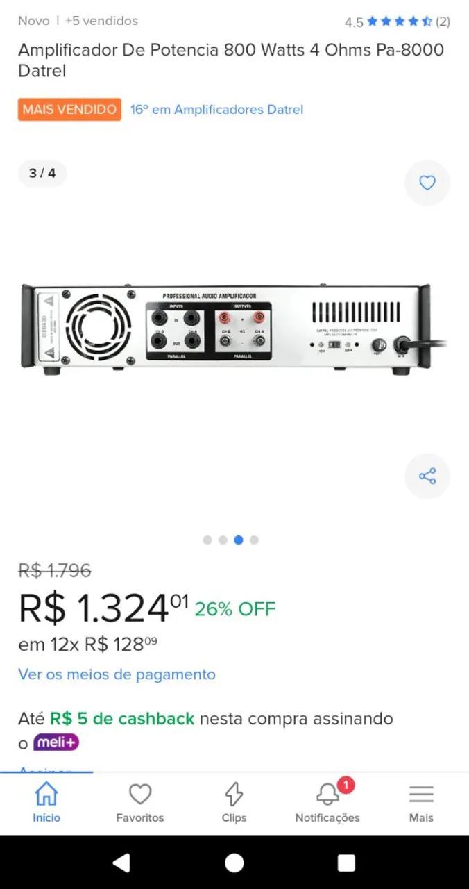  Som Completo Rack - Amplificadores e Equalizador - Foto 6