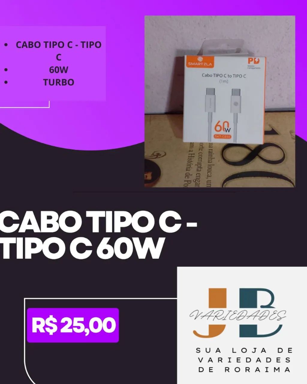 Cabo Tipo C - Tipo C 60W Turbo