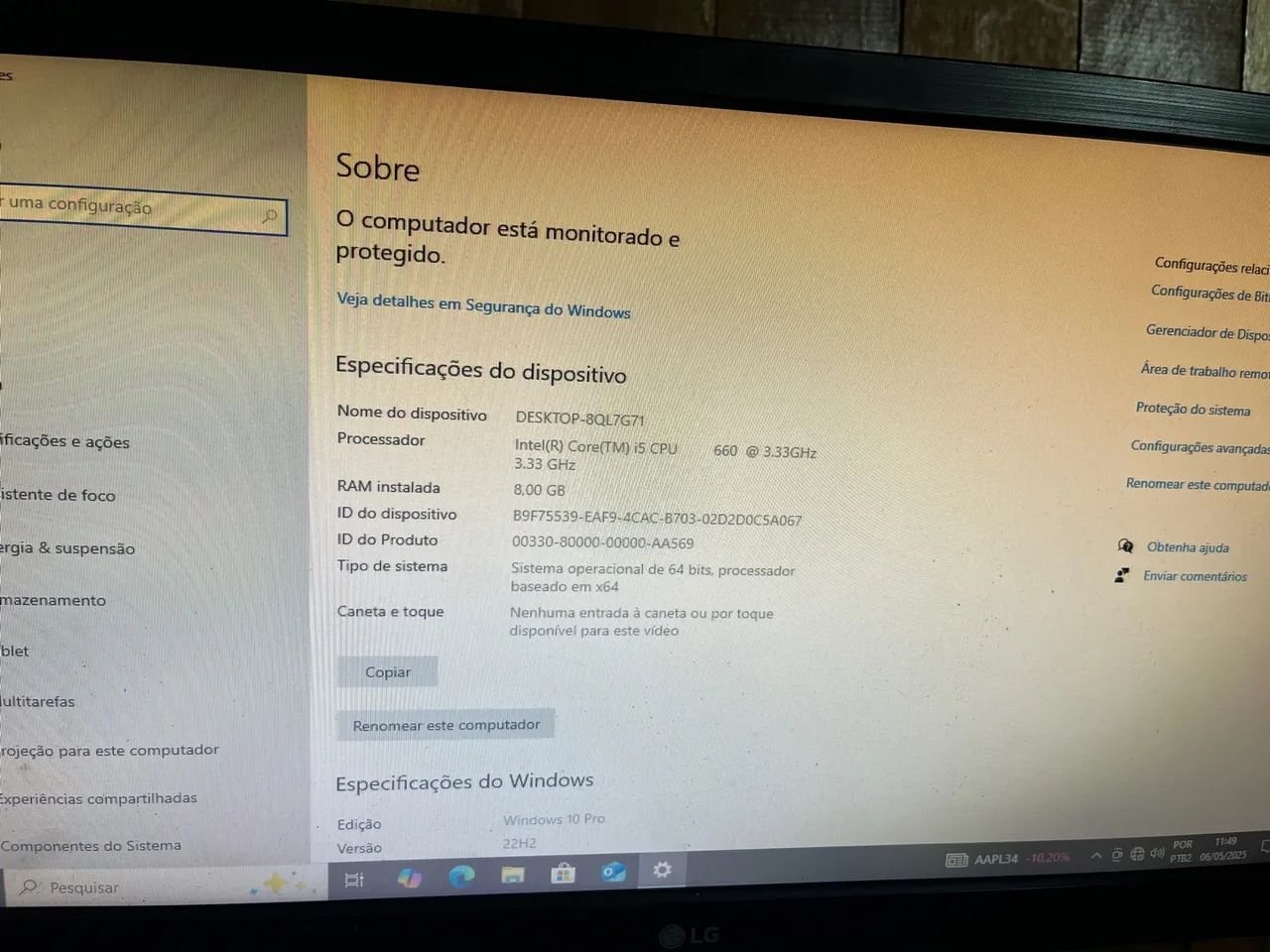 Computador Desktop i5 8GB SSD 256 - Foto 2
