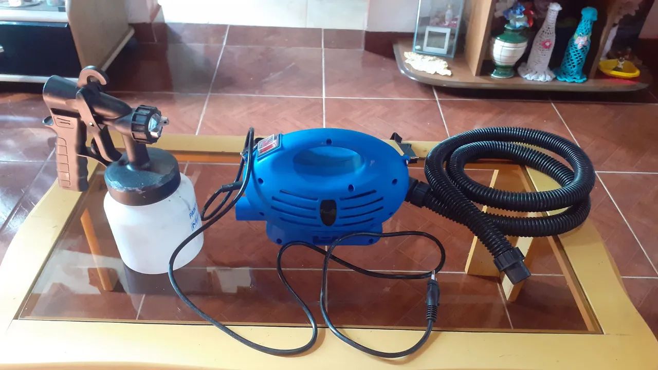 Pistola de pintura com compressor