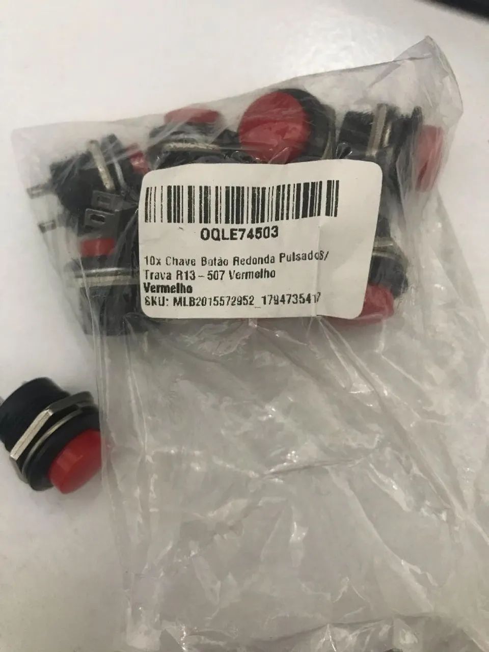 10x Chave Botão Redonda Pulsados + Módulos Driver Ponte H - 43a - Bts7960 - Foto 2
