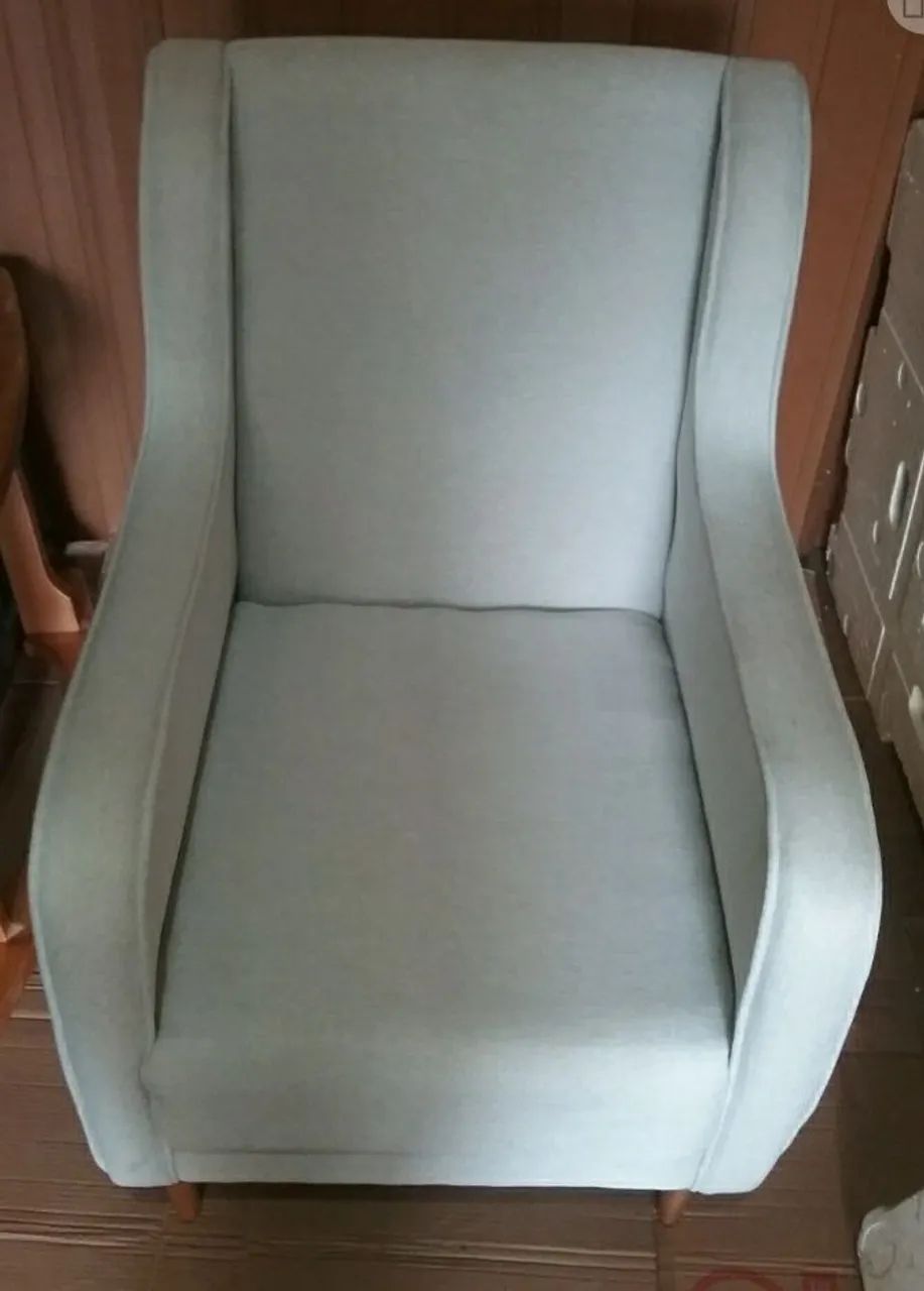 Poltrona Amamentação  - Tecido em Linho - Foto 2