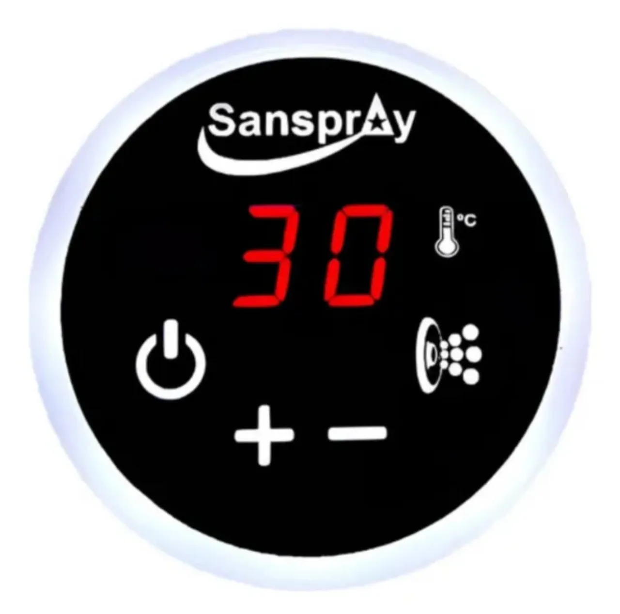 Painel de controle do aquecedor Sanspray