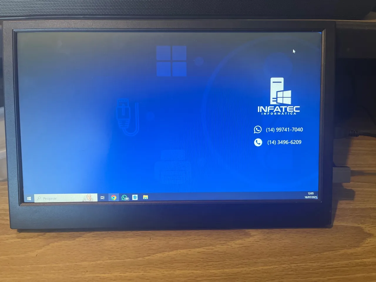 Monitor Portátil - Ideal para Trabalho e Lazer