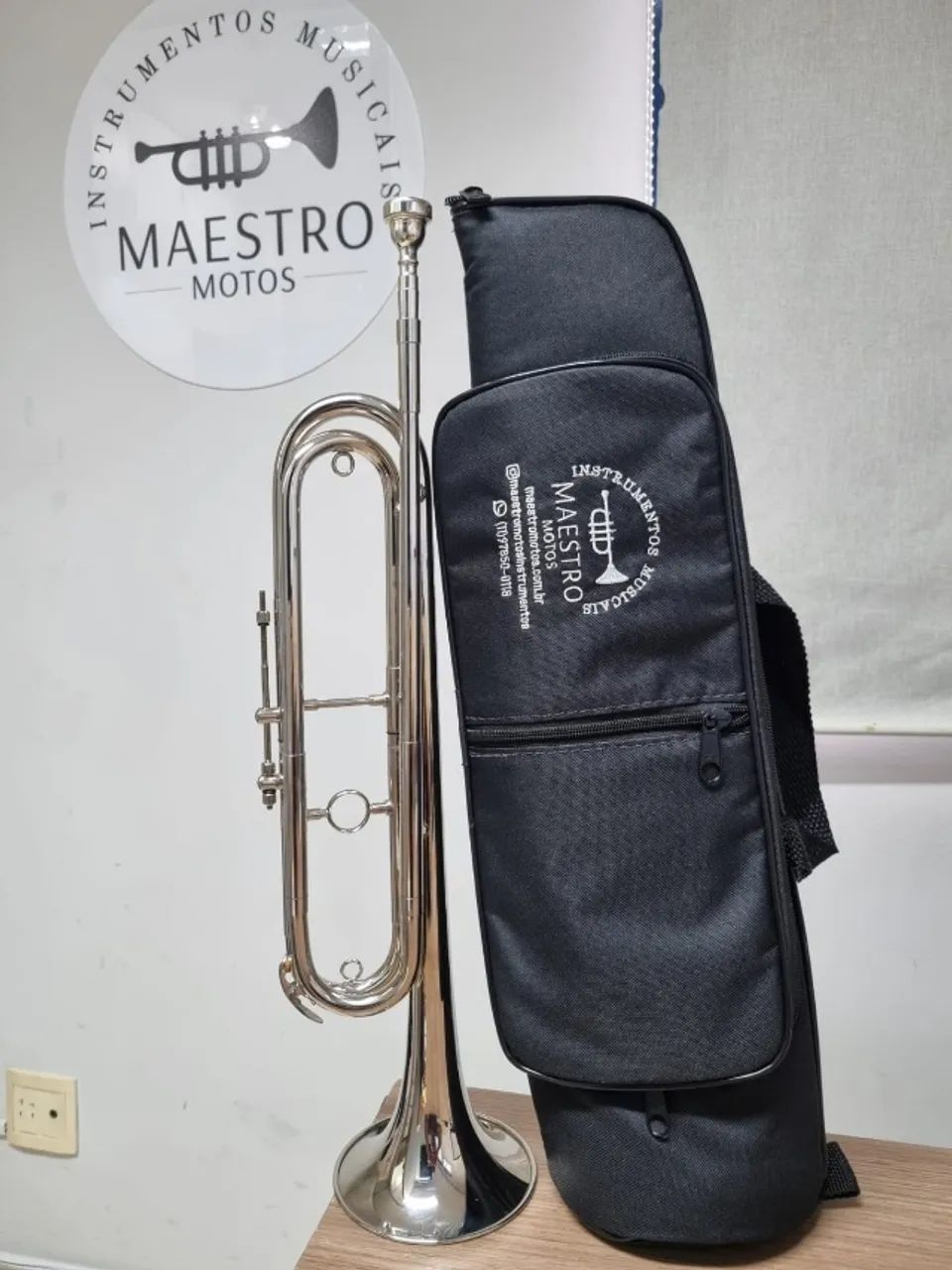 Corneta Mib Fanfarra Brasil Musical Nova C/ Gatilho E Bag - 10X cartão - Envio todo Brasil - Foto 2