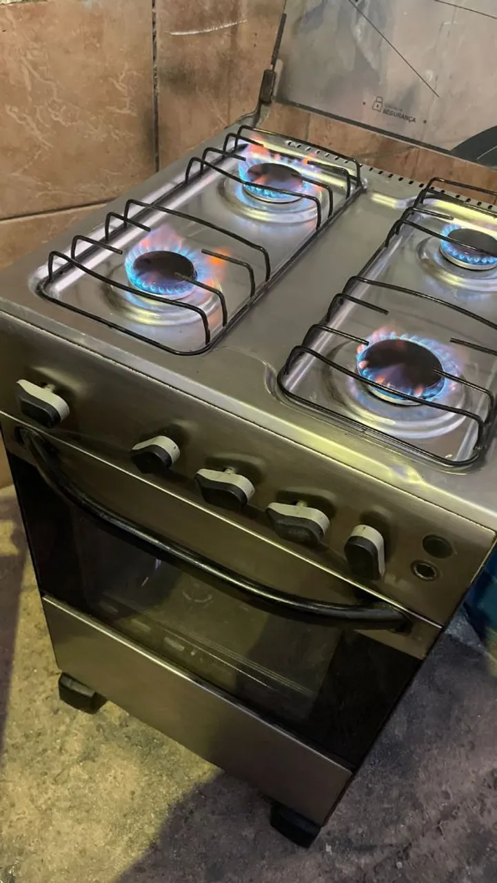 Fogão 4 bocas esmaltec inox