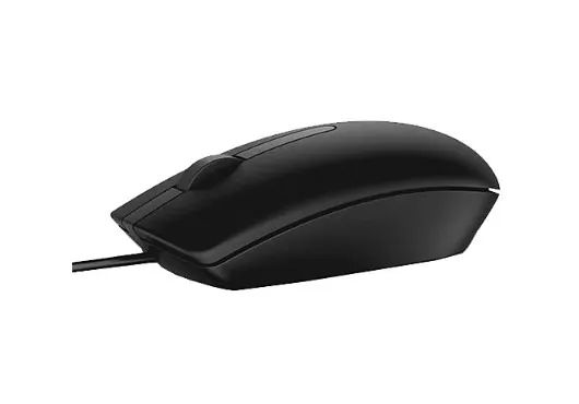 Mouse Dell USB modelo MS116, com 3 Botoes e Fio, Preto