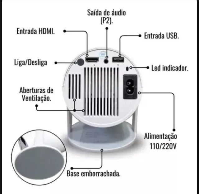 Projetor HY300 Magcubic Original - Produto Novo! - Foto 5