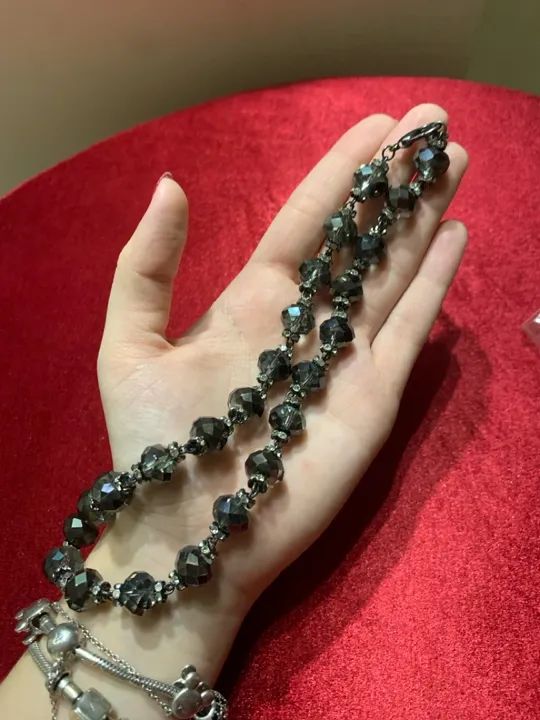 Colar de cristais pretos - Foto 3