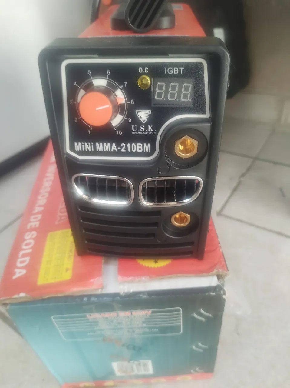 Mini Máquina de Solda MMA-210BM U.S.K.