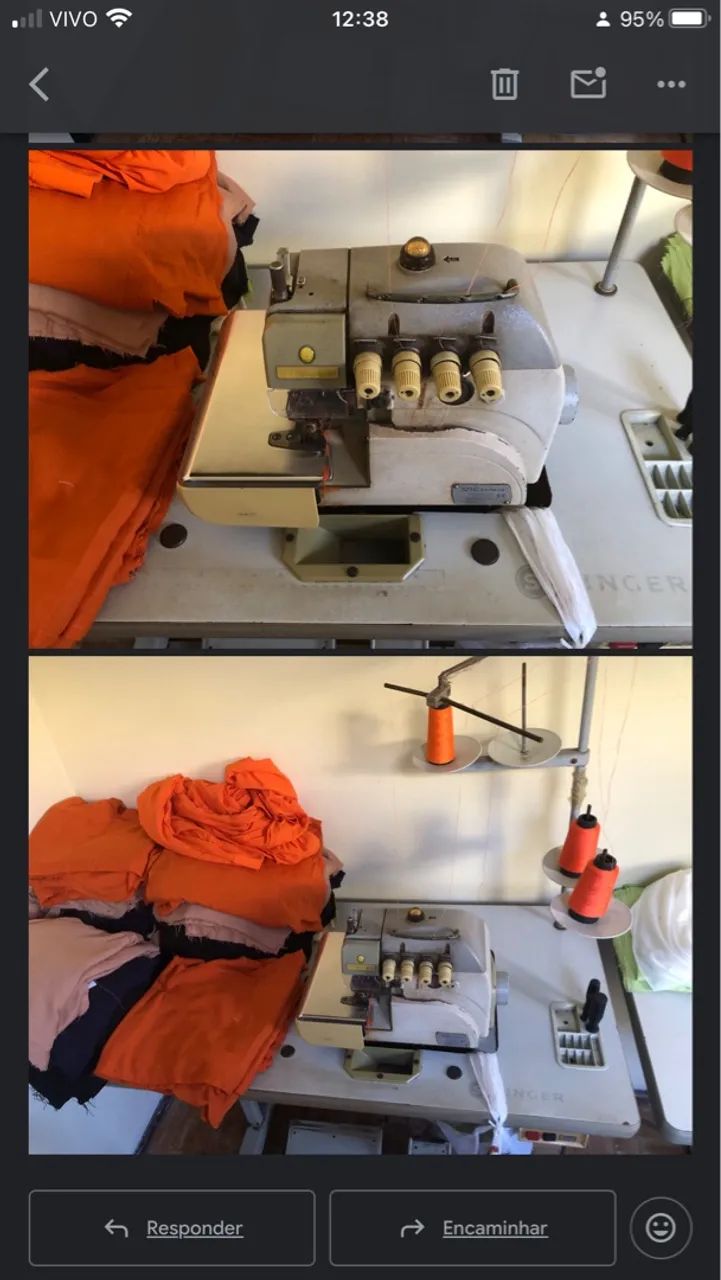 Máquina de Costura Overlock Industrial Singer