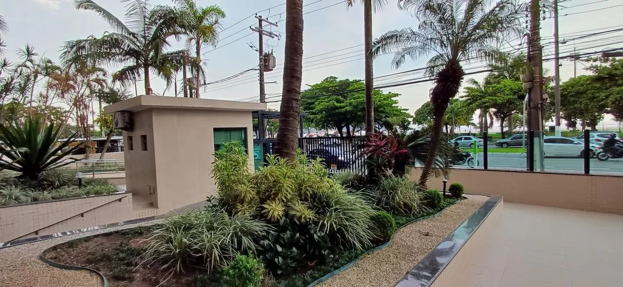 Apartamento frente a praia mobiliado com 1 quarto varanda vista praia em Gonzaga - Santos 