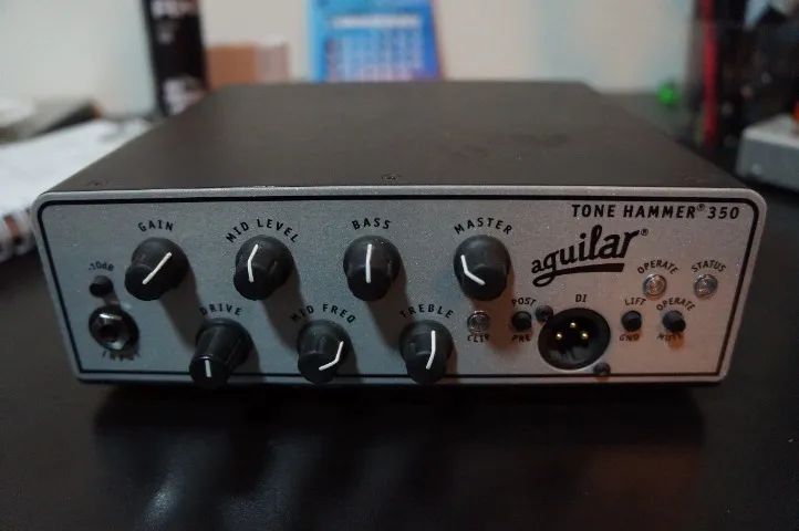 ベース aguilar Tone Hammer 350 Cabeçote Aguilar Tone Hammer 350 Classe D Super Light Head, 350