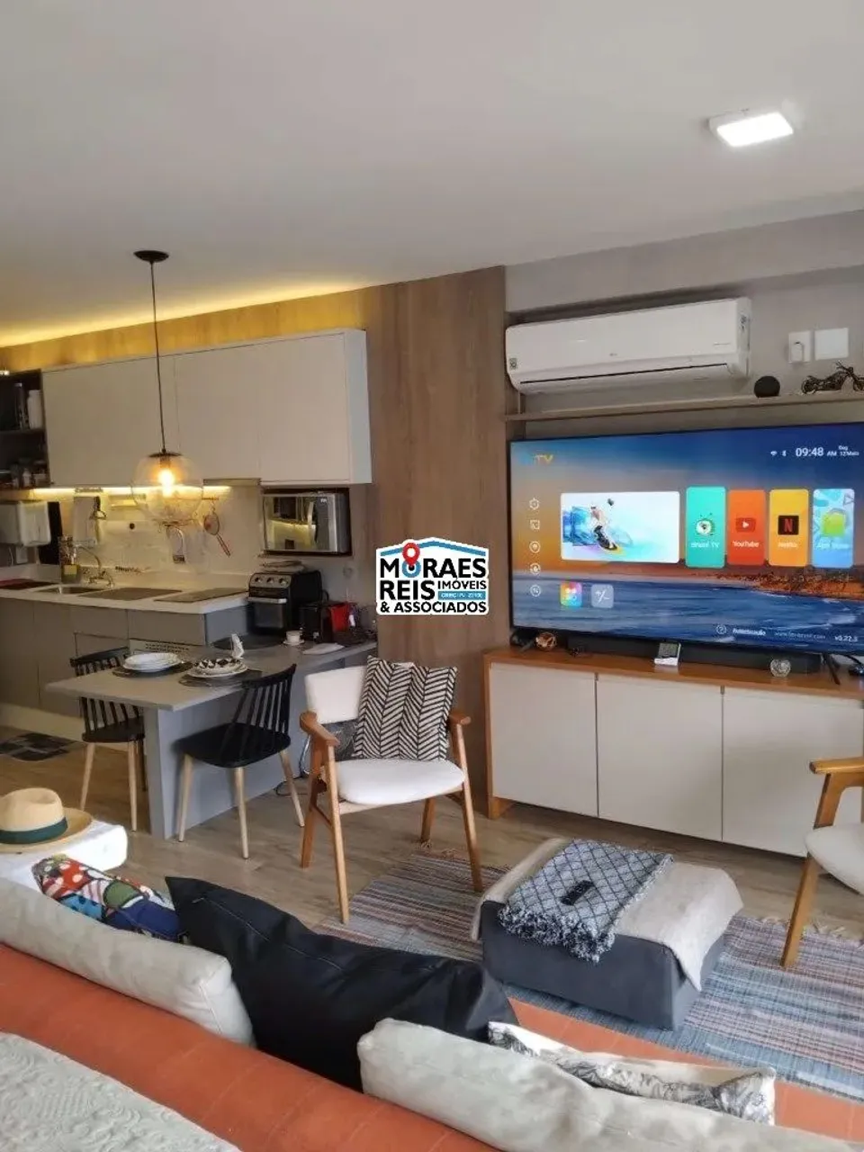 Studio à Venda no Brooklin Paulista com1 Vaga- 5o metros - Mobiliado
