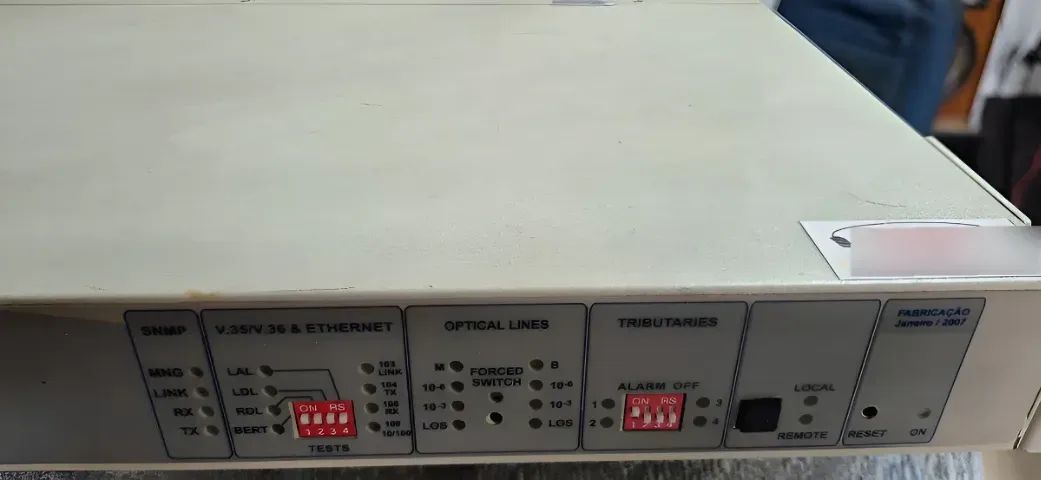 Modem Ótico E Multiplexador Asga - Mmo 4e1 - Cor Branco - Foto 5