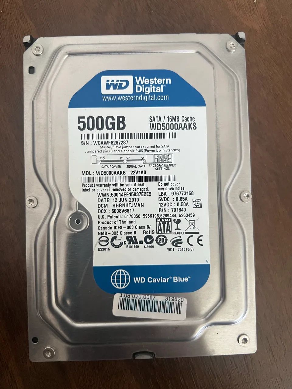 HD 500GB SATA  - Foto 3