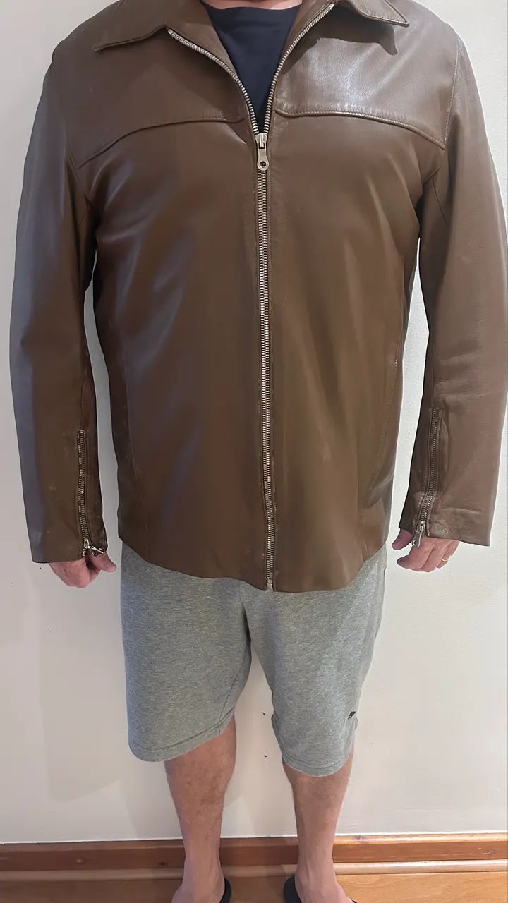 Jaqueta couro masculina 