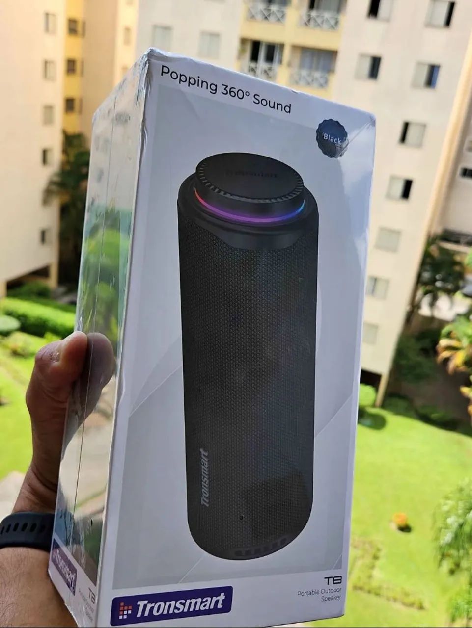 CAIXA DE SOM BLUETOOTH TRONSMART T8 (40W RMS) - COR CINZA GRAFITE - Foto 3