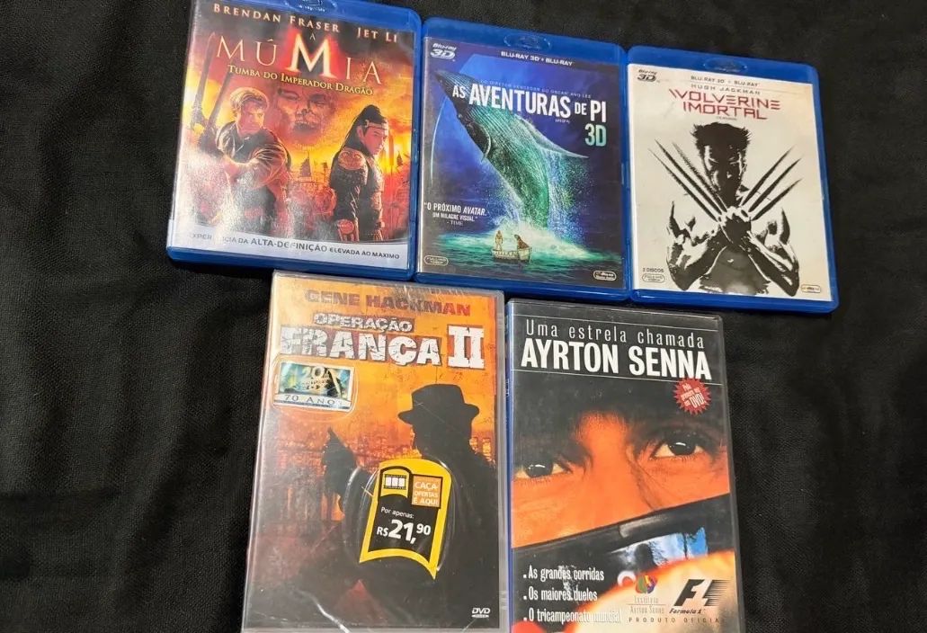 7 DVD e Blu Ray (2 lacrados)