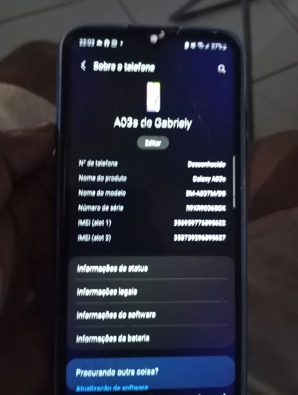 Vende-se esse celular galaxy A03s - Foto 3