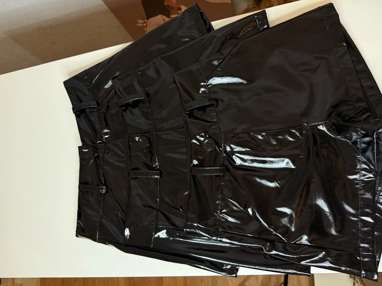Short de Couro - Foto 2