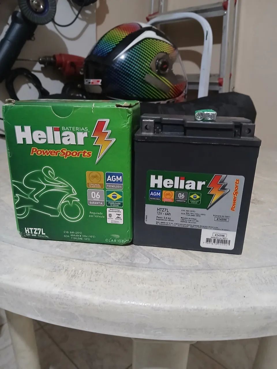 Bateria heliar 6 Ah nunca usada Comprada em 20/11/2025 - Foto 4