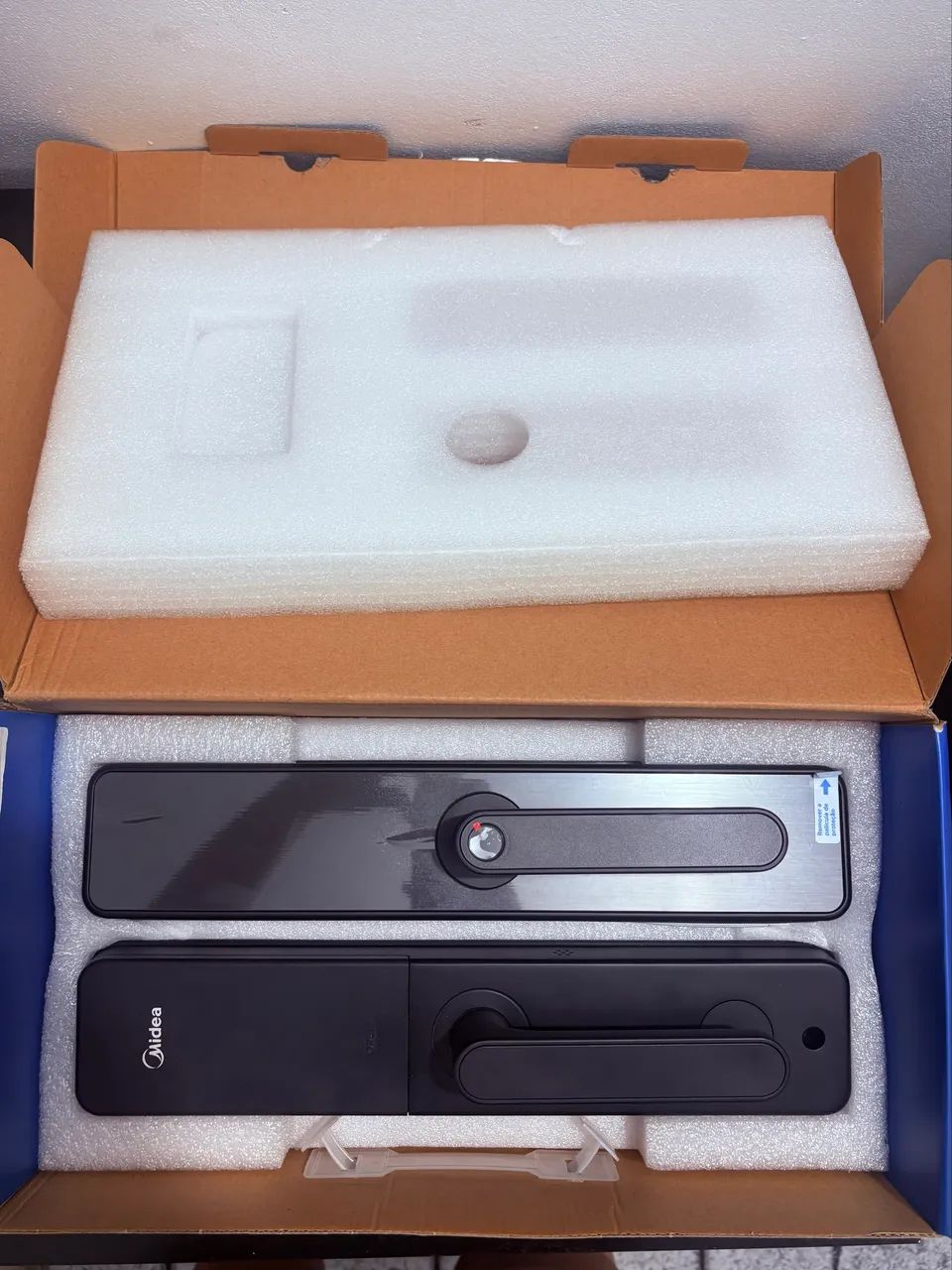 Fechadura Digital Midea Smartlock Onegrip FDA21PD - Preta (Nova) - Foto 2