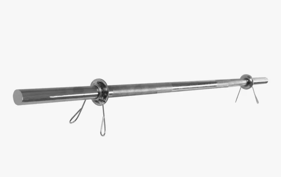 BARRA CROMADA MACIÇA PARA MUSCULAÇÃO  - Foto 2
