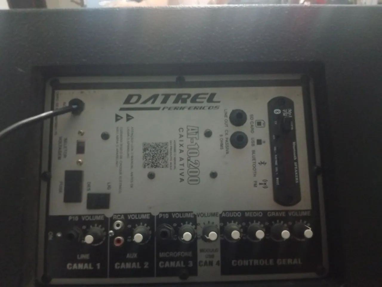 Caixa datrel at10 200w falante de 10  - Foto 5