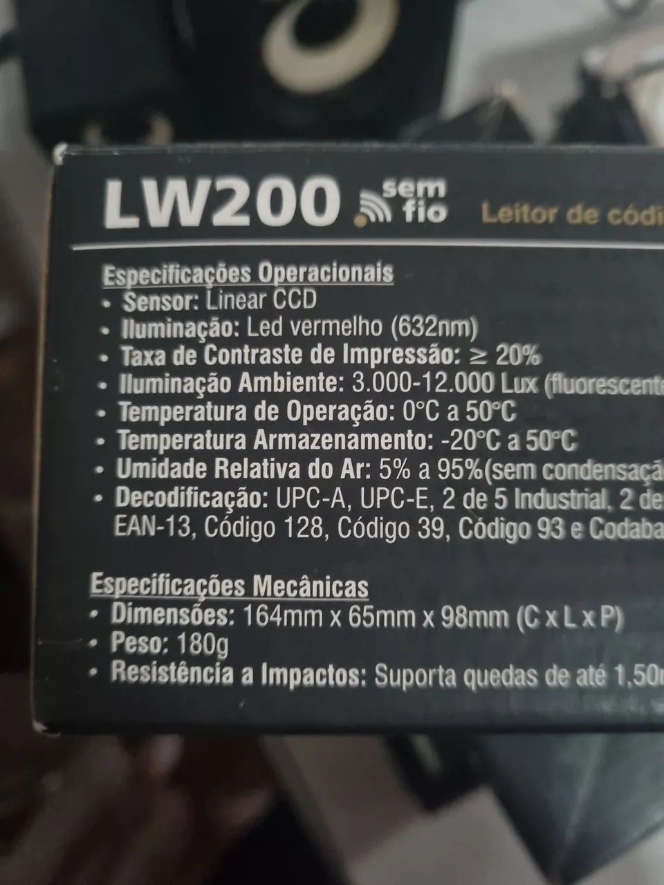 Leitor de código de barras