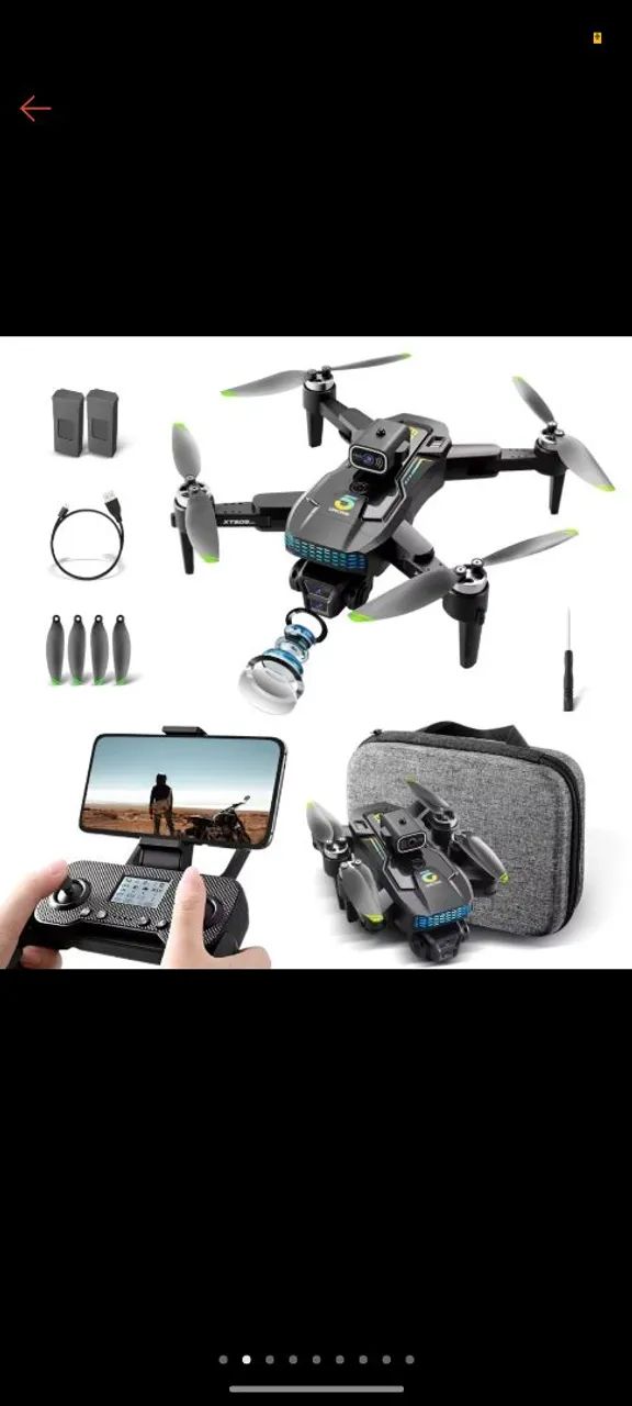 Drone XT505 Profissional Para Fotografia Aérea GPS 4K HD Câmera + 2 baterias