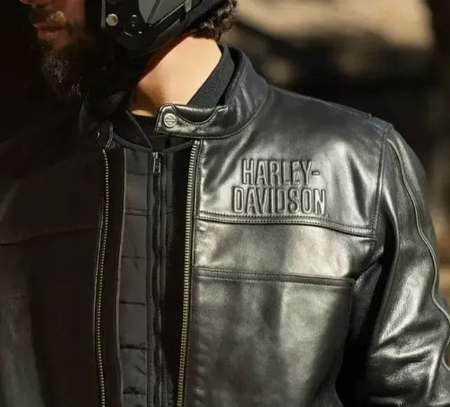 Harley-davidson Jaqueta Couro Búfalo Café Racer - Foto 5