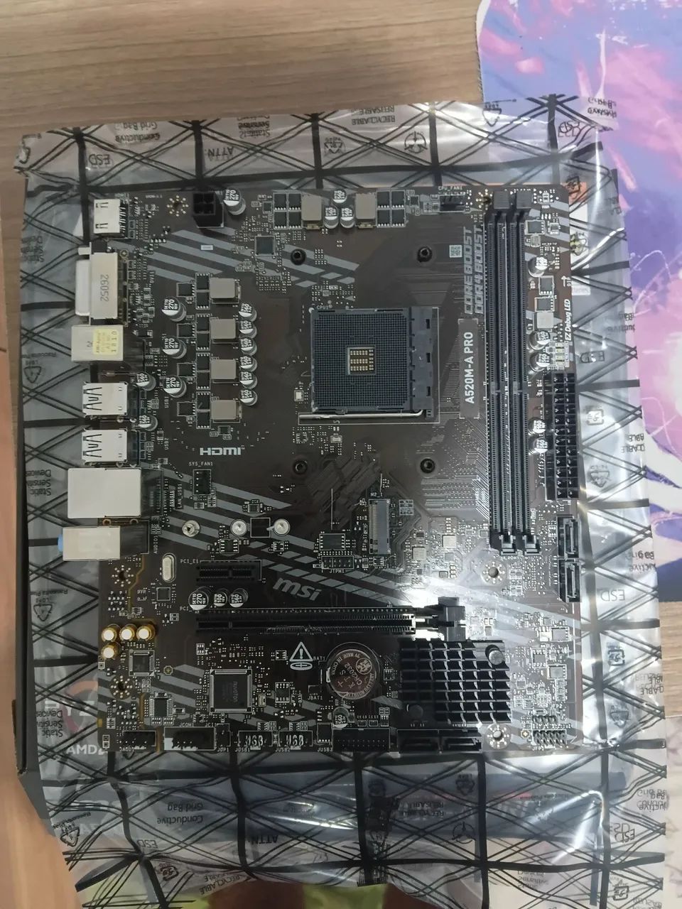 Placa mae am4 msi a520