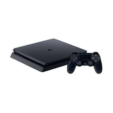 PS4 [Modelo: Slim Controles + Jogos (Impecável)