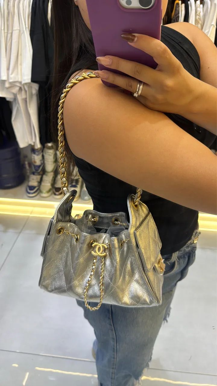 Chanel 25 prata small - Foto 2