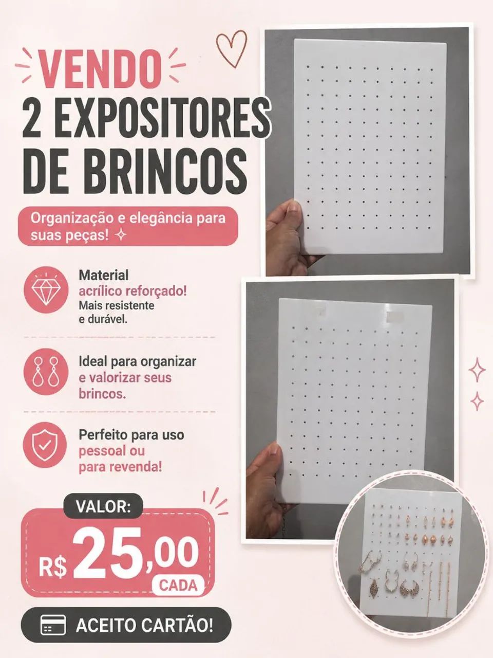 Expositores para brincos