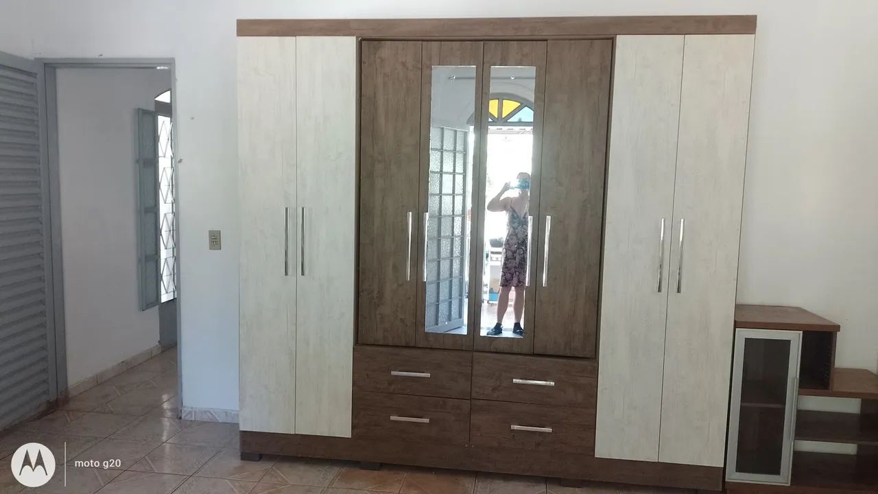Guarda roupa 2,40 com comoda usado - Foto 4