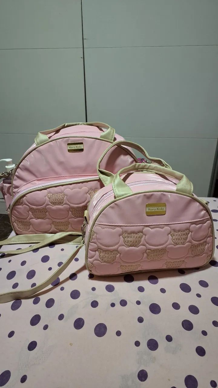 Kit maternidade mala e bolsa menina - Foto 2