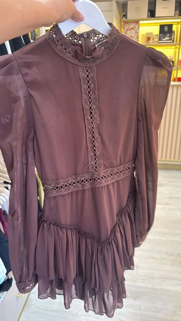 Vestido Marrom