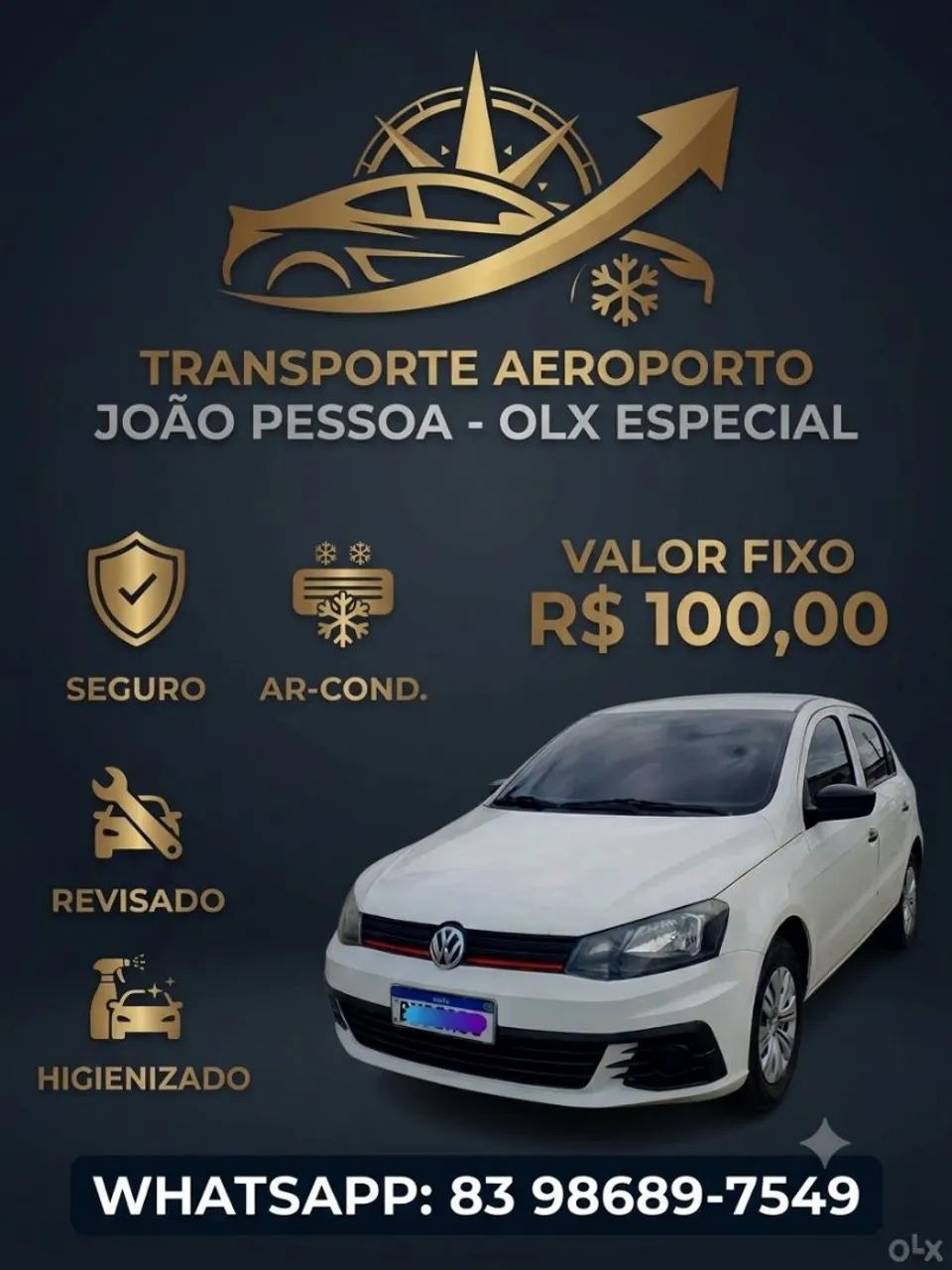 Transporte particular João Pessoa/Aeroporto 
