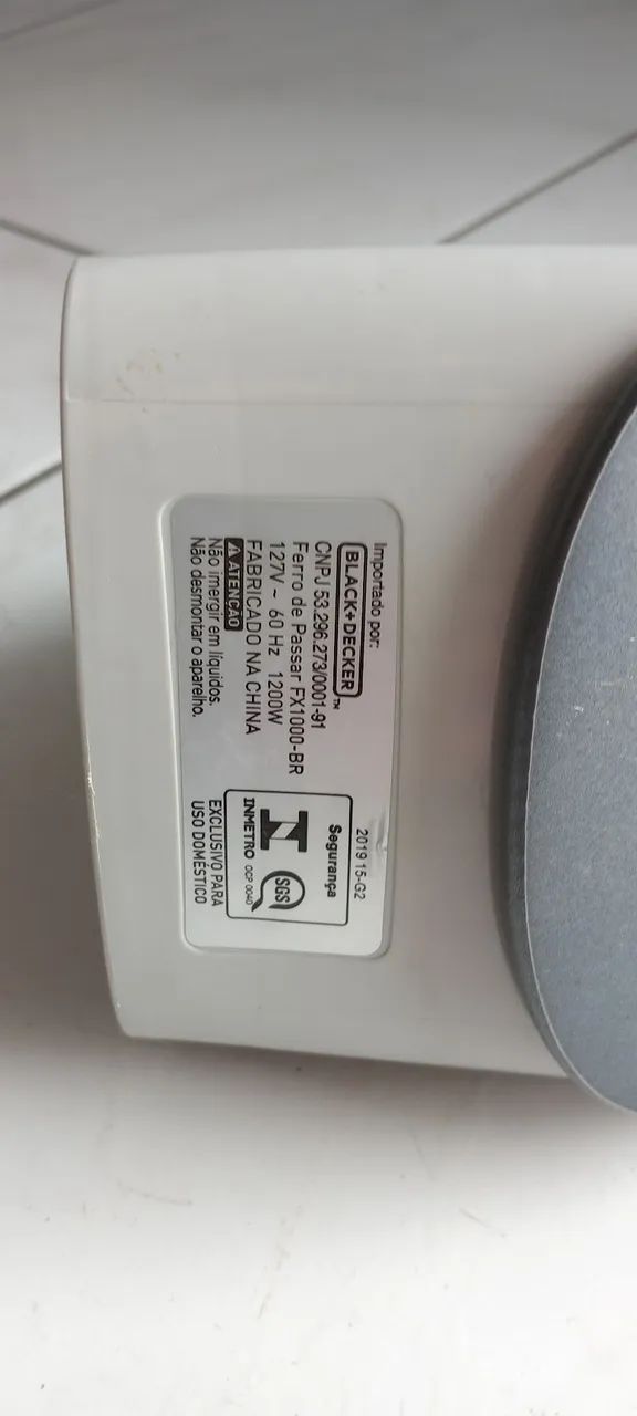 Ferro de passar a vapor black+decker fx1000 - Foto 4