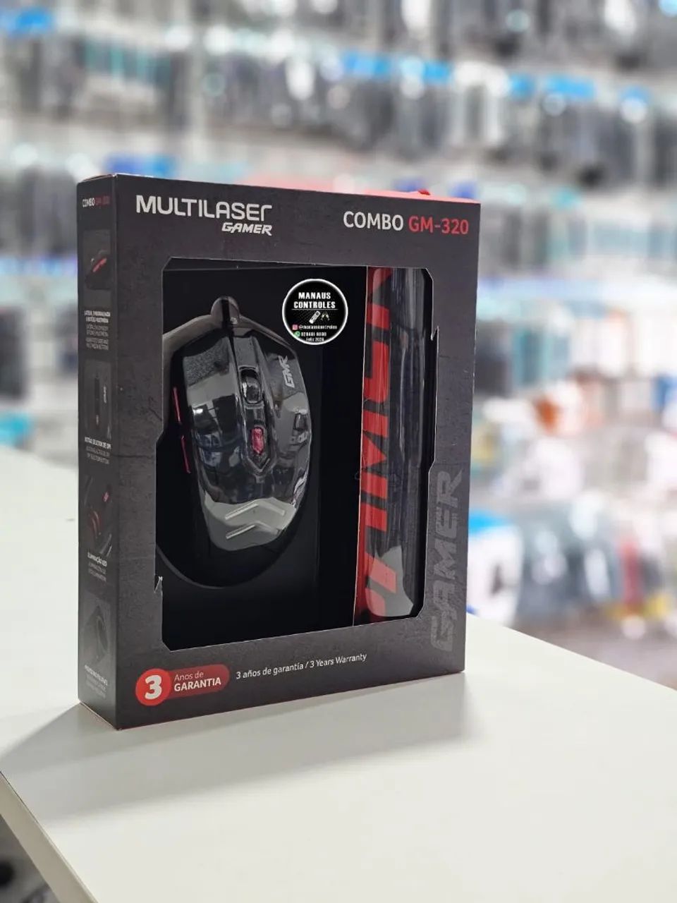 Mousepad e mouse ( combo Multilaser ) 