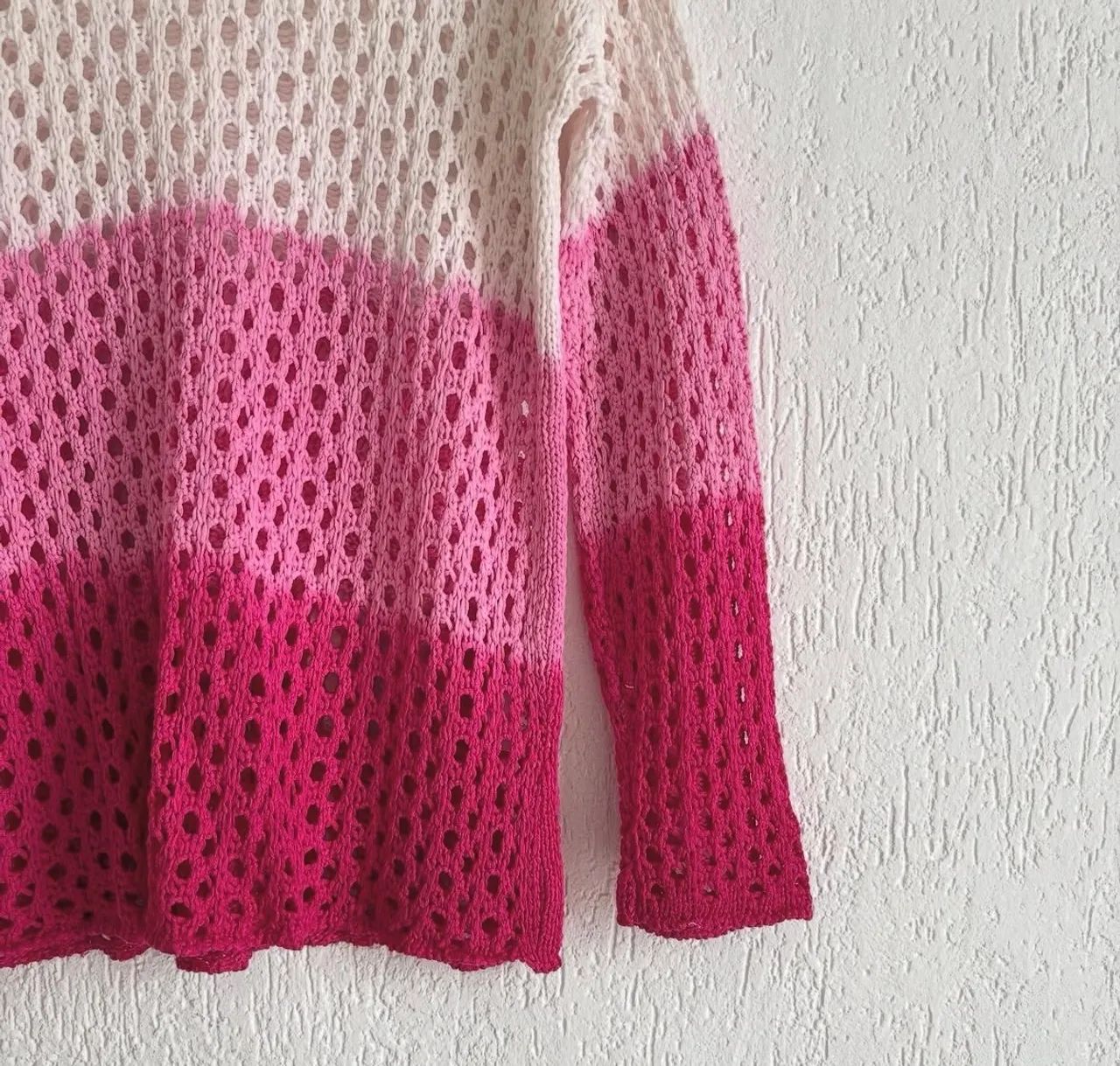 blusa de tricô le lis blanc degradê m - Foto 2