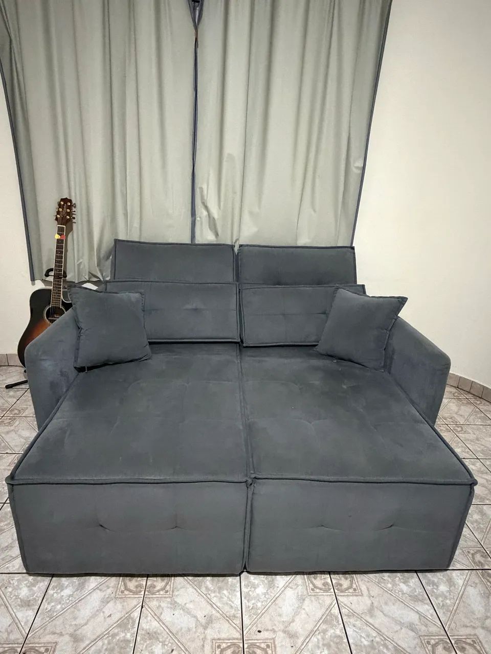 sofá cama com dois lugares, retratil pouco uso - Foto 2